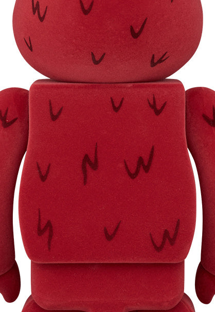Set Bearbrick 400% e 100% - Elmo (Floccato)