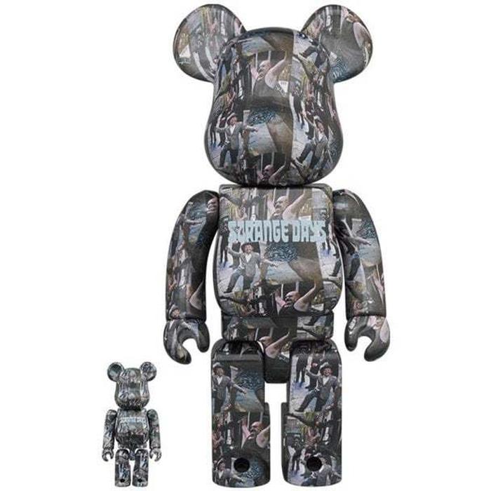400% & 100% Bearbrick sæt - Strange Days (The Doors)-Medicom Toy-Bearbrick