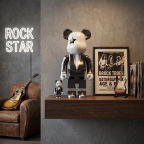 400% & 100% Bearbrick set - KISS Star Child (Chrome ed.) | 400% & 100% Bearbrick set - KISS Star Child (Chrome ed.) | Køb hos Bearbrick.dk