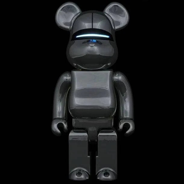 400% Bearbrick - Hajime Sorayama Robot (Blue Lights ed.)-Medicom Toy-Bearbrick