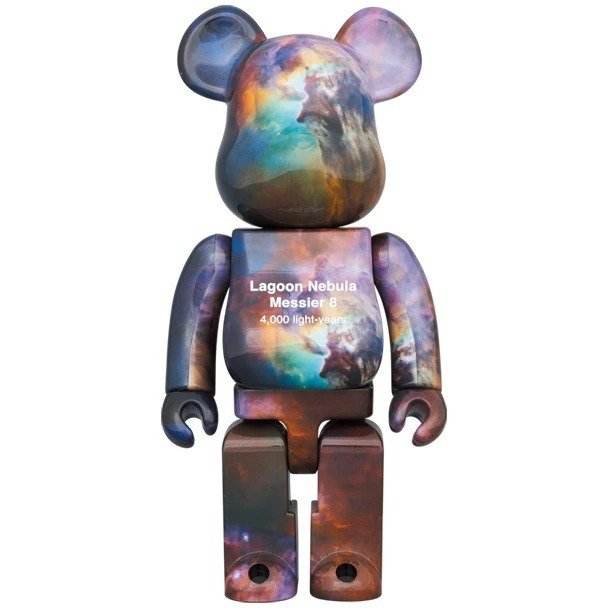 400% & 100% Bearbrick sæt - Hubble Space Telescope Lagoon Nebula (Mess
