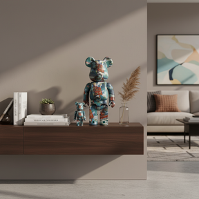 400% & 100% Bearbrick sæt - La Japonaise (Claude Monet)