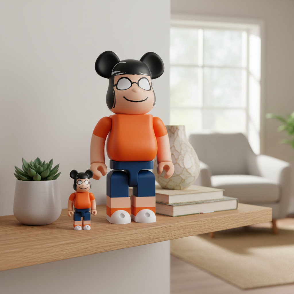 400% & 100% Bearbrick Sæt - Marcie (Peanuts)