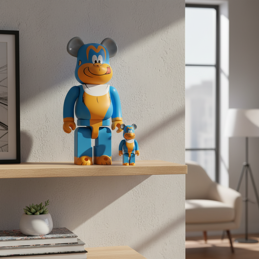 400% & 100% Bearbrick sæt - King Kombo (Kelloggs)