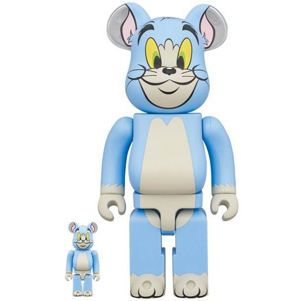 400% & 100% Bearbrick sæt - Tom Classic Color (Tom &  Jerry), 