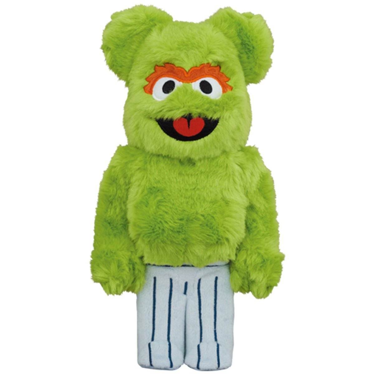400% & 100% Bearbrick sæt - Oscar The Grouch - Costume Edition (Sesame Street)-Medicom Toy-Bearbrick
