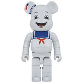 1000% Bearbrick - Stay Puft Marshmallow Man (White Chrome)