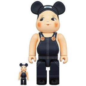 400% & 100% Bearbrick sæt - Buddy Lee-Medicom Toy-Bearbrick