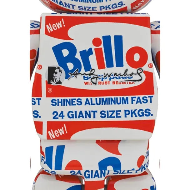 1000% Bearbrick - Andy Warhol (Brillo)-Medicom Toy-Bearbrick