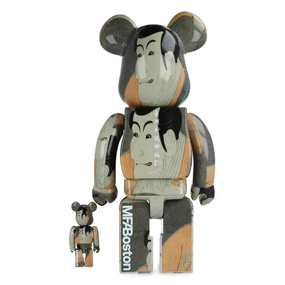 400% & 100% Bearbrick sæt – Toshusai Sharaku Ichikawa Ebizo IV-Medicom Toy-Bearbrick