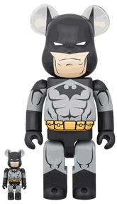 400% & 100% Bearbrick sæt – Batman Hush (Black ver.)