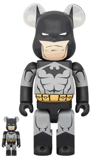 400% & 100% Bearbrick sæt – Batman Hush (Black ver.)