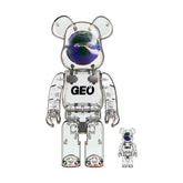 400% & 100% Bearbrick set – GEO (Limited Edition)-Medicom Toy-Bearbrick