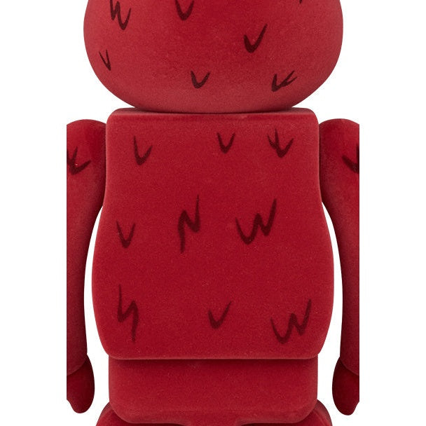 Set Bearbrick 400% e 100% - Elmo (Floccato)
